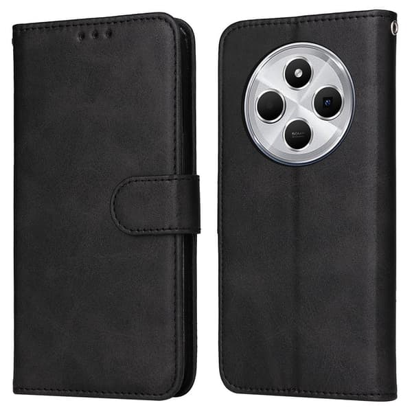 SKALO Xiaomi Redmi 14C PU Læder Wallet Case - Flere Farver