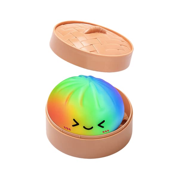 Regnbuebolle Squishy Stressleke – Stor Dampet Bolle Klemmeleke for Angstlindring*E* E