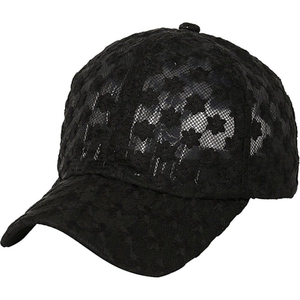 Solhatt för damer ihålig blomma baseballkeps andningsbar spetskeps lätt sommarhatt mode avslappnad hatt för strandfest{F2}