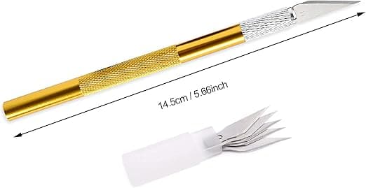 2 skalpeller med 20 blad, precisionskniv för hantverk, (f2)