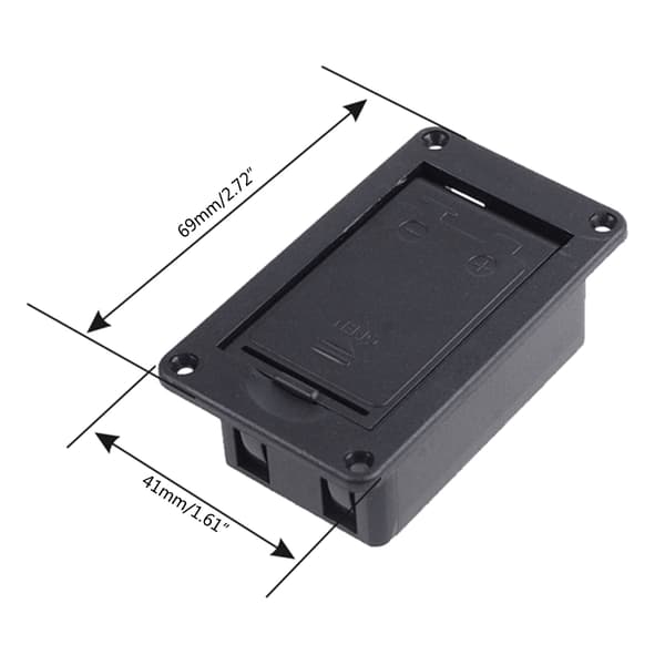9V batterihållare för aktiv gitarr bas pickup musikinstrument tillbehör 0.03{f2} 0.03 Style 4