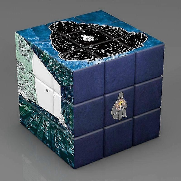 Barn 3x3x3 Magisk Cube Planet Astronaut Berømt Maleri Kjendiser 3x3 Puslespill Cube Leke for Barn Pedagogisk Magico Cubo Gave{f66}
