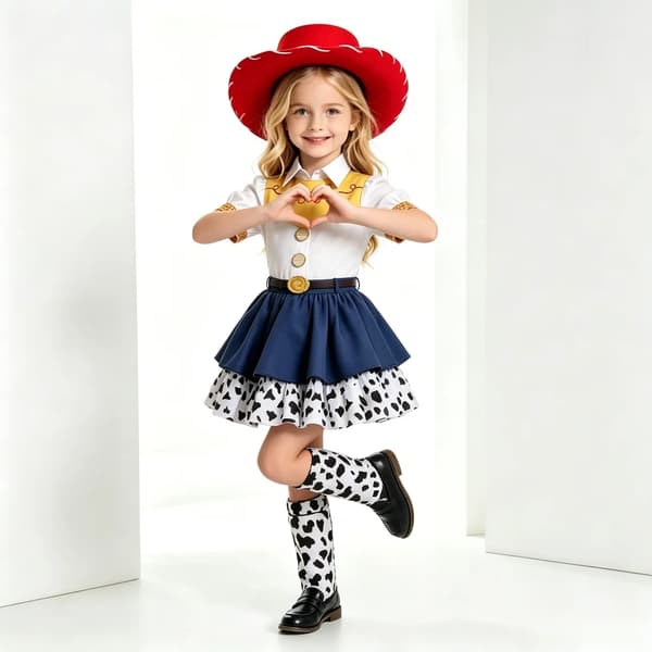 Prinsessekjole til piger - Udsøgt performance-outfit til jule- og halloweenfester, dans og fotoshoots Red Hat 5-6T130