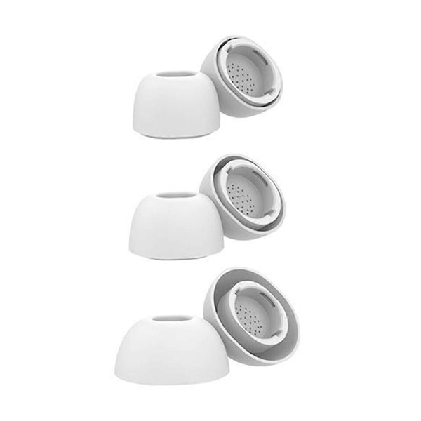 AHASTYLE WG173 Ersättningsöronproppar för Samsung Galaxy Buds3 Pro 3 Par LMS Silikon Bluetooth Öra Vit White Multicolor