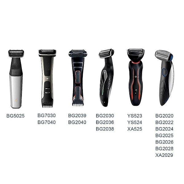 3-pakning BG5025 Erstatningsblad, Kompatible med Bodygroom Bodyworker Bladfolie, Kompatible med