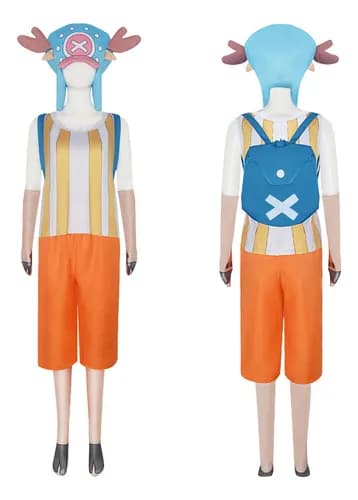 One Piece Tony Chopper cosplay-asu, hatulla ja repulla, Halloween-asu