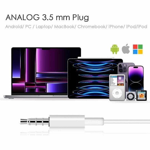 APPLE Earpods (In-Ear - Mikrofon - Brusreducering - Vit){F2}