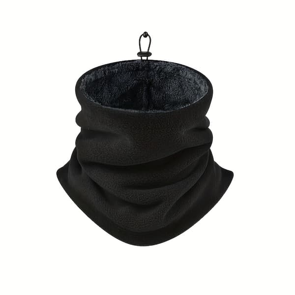 Termiska halsvärmare för män – Vindtäta, ventilerande vinterhalsdukar (2 st) – Hemmabruk Black + Navy Blue