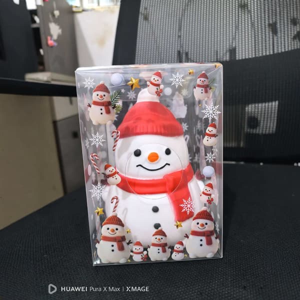 Julesnemand Squishy Legetøj, Langsomt-stigende Blødt Klemme Stressaflastende Legetøj, Sød Sensorisk Fidget Gave til Børn og Voksne