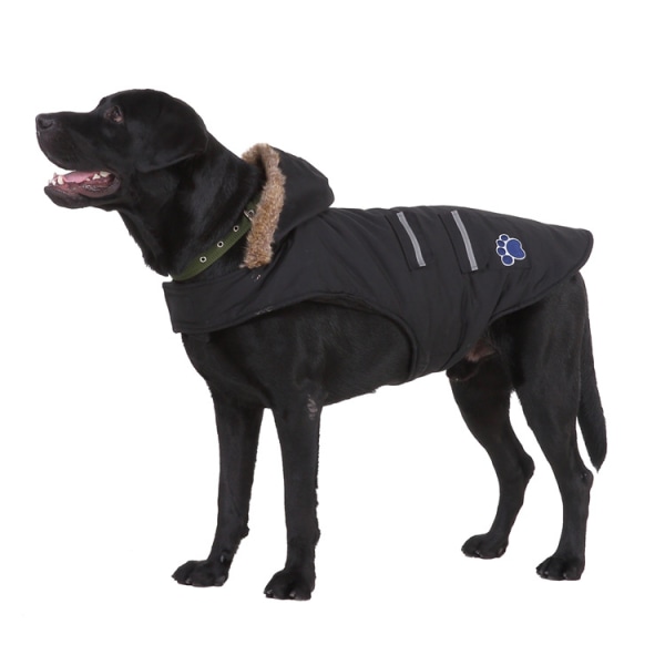 Vinterkläder för husdjur - Varm vindtät hundjacka för små medelstora hundar - Rygglängd: 40 cm, bröst: 60 cm, nacke: 40