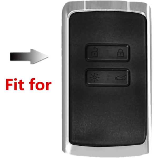 Læder Bil Nøgle Cover Etui Nøglering til Renault Kadjar 4 Knapper Sk{f2}