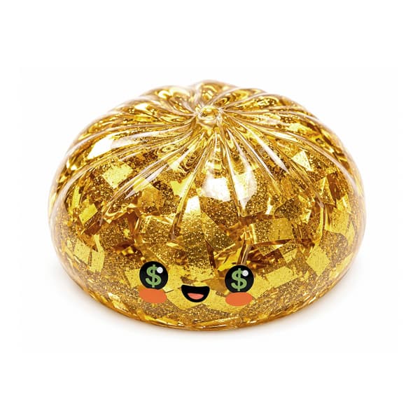 Golden Bun Squishy Stressavlastningsleksak Långsamt Stigande Sensorisk Fidget Bulle