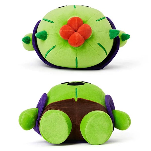 Kaktus plyschdocka plyschleksak kaktus anime spel plyschdocka barns födelsedagspresent grön 25 cm{F2} Spike