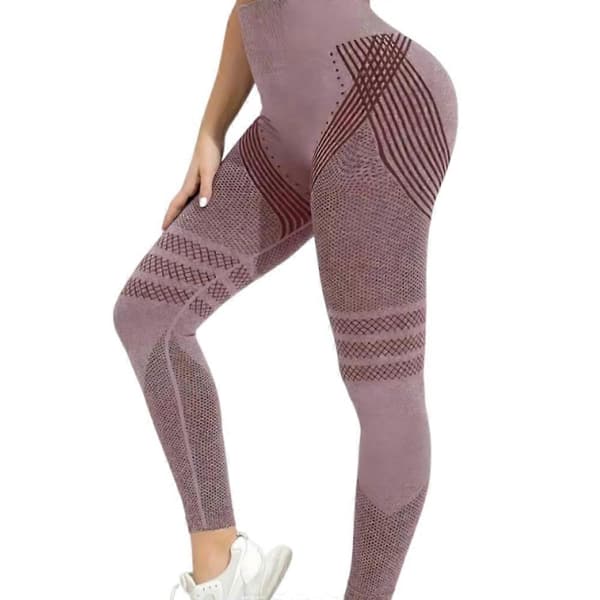 Cellulite 3D Leggings, Högmidjade Butt Lifting Tummy Training Control, Anti Cellulite Leggings för Gym Träning Peach{f2} Peach XXL