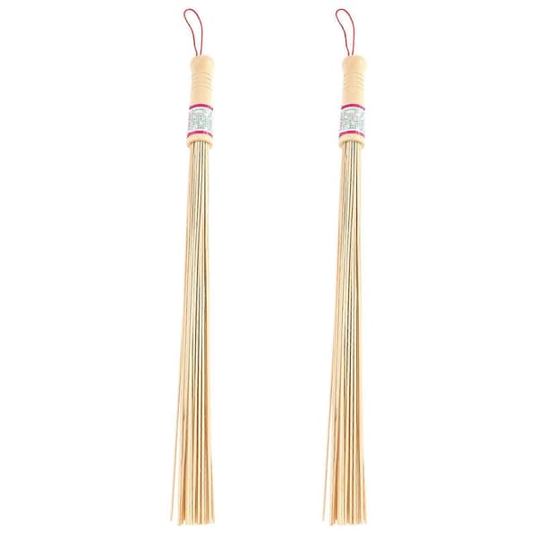 2 st Bambu Professionella Massagestavar Hälsovårdsmassagerare (Ljusgul) Yellow 57.00X3.00X3.00CM