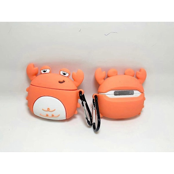 Passer til Airpods 3. generation 2021, Silikone Tegneserie Sød Etui Beskyttende Stødsikkert Cover til Airpods 3 Krabbe{F2] Crab standard
