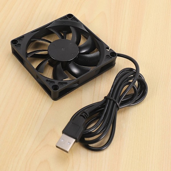 80mm 5V USB-vifte 80mm 8cm 8015 Børsteløs DC Kjølevifte PC Datamaskin Router Chassis Vifte Kjøler 2 stk
