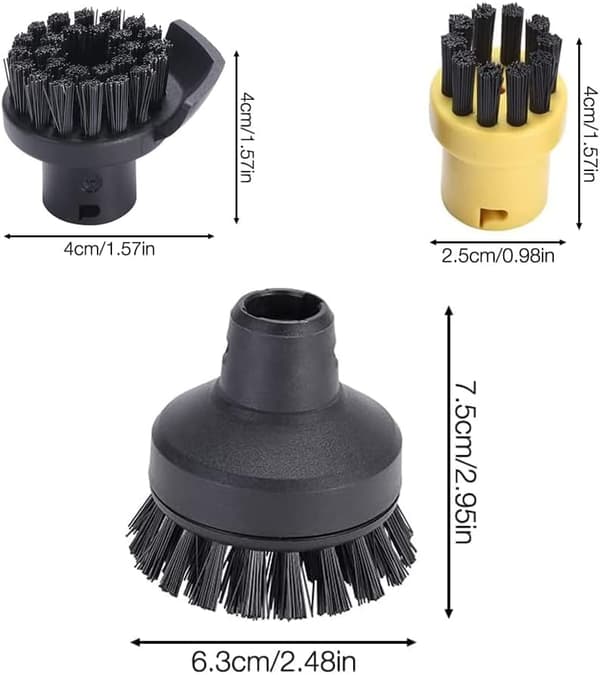 Nylon Runde Børster Rund Børstesæt Damprensebørste Damprenser SC1 SC2 SC3 SC4 SC5 6 6 stk