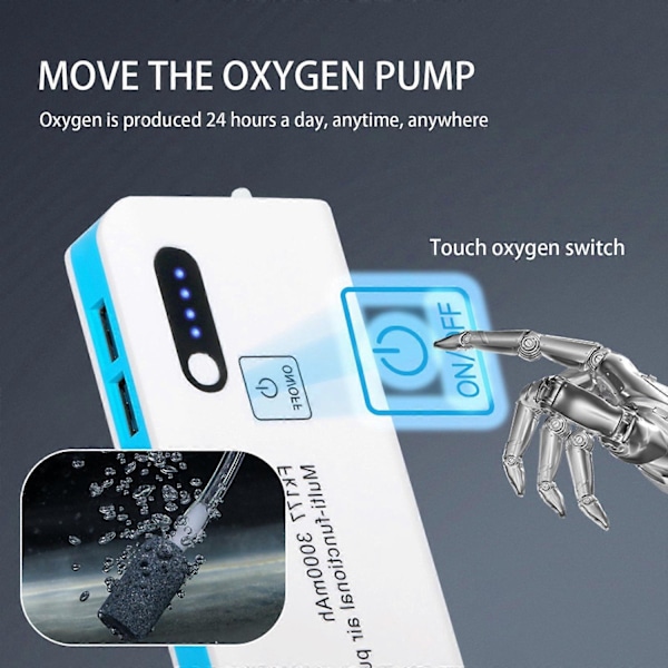Tyst syrepump för fiske, för nattfiske och levande bete js-WELLNGS