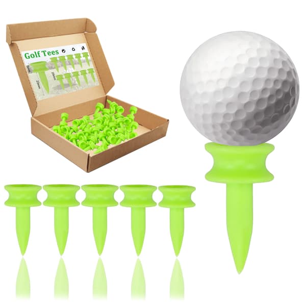 Golf Tees Plastik 25MM 100 Stk Små Grønne Golf Tees 1 tomme