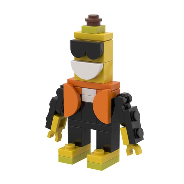 Brainrot Byggklossar Set 12 delar – Meme Leksaksbyggsten Modell DIY Byggleksaksset