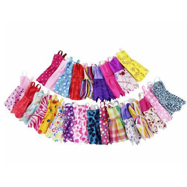 Dockkläder Set Smycken Skor Säkerhet Roliga Modeaccessoarer för Flickor{f2}