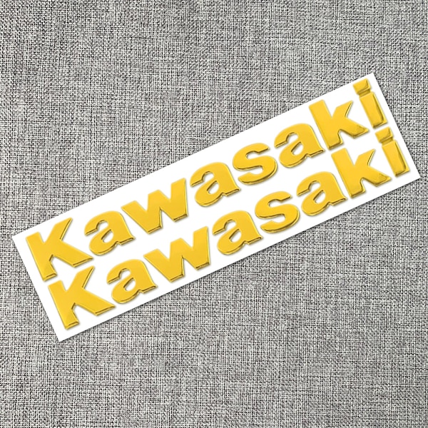 Soveltuu Kawasaki Qimo -poljinmoottoripyörään 3D kolmiulotteinen pehmeä liima kirjetarra polttoainesäiliön kori henkilökohtainen englanninkielinen tarra{f710}