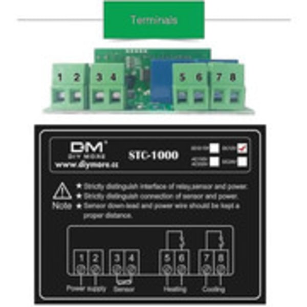 Stc-1000 temperaturregulator, 12v 10a mångsidig digital termostat med NTC-prob för skydd, värme och kylskåp Adult XS（160-165cm）