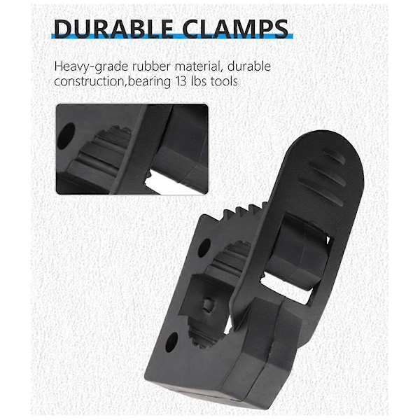 Hi-lift Jack Håndtag Holder Spade Holder Beslag, Gummiklemme Passer 1-1/7 Tommer Til 1-3/7 Tommer Diameter Værktøj - 2 Pakke [db]
