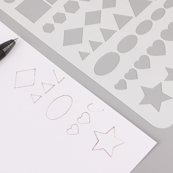 Bullet Journal Schabloner Set med 20 DIY Rittschabloner Hantverksprojekt Dekoration för Nybörjare Nybörjare Lär dig att Rita