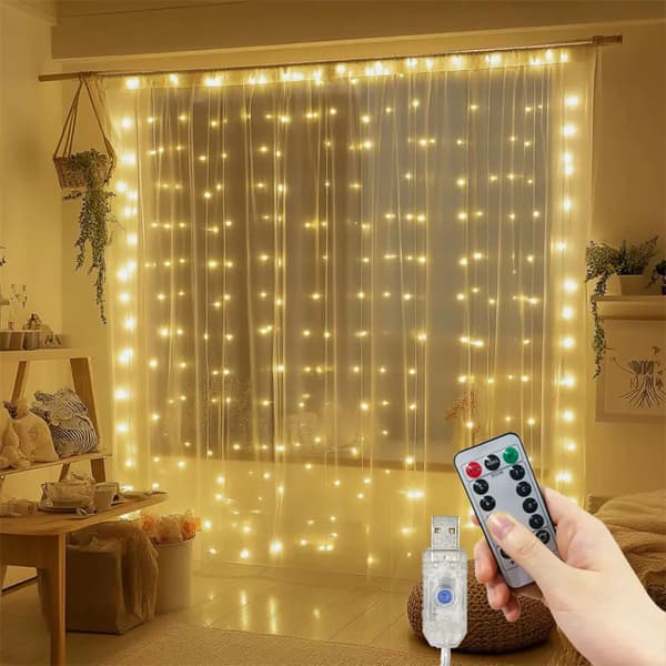 USB-lyskæde - 8 lystilstande LED-lyskæde til jul, halloween, nytår, bryllup, fest, hjem og haveindretning White Light 3x1M 100LEDs