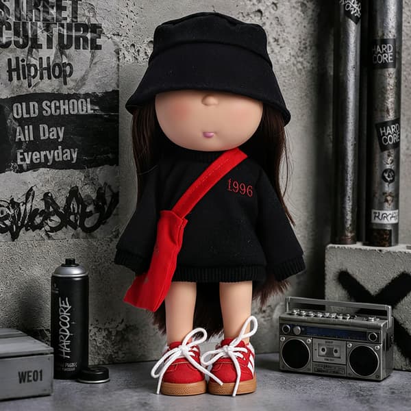 MIA Kartoffeldukke Figur 24cm, Samlerobjekt Karaktermodel, Dekorativ Udstillingslegetøj Raven96