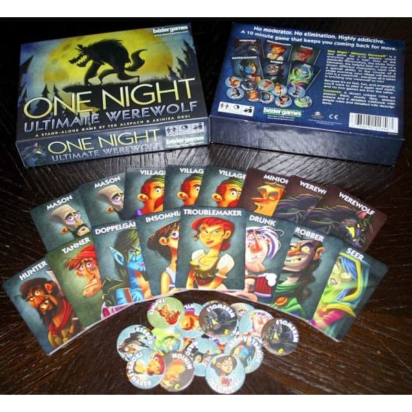 Bezier lautapeli One Night Ultimate Werewolf Black