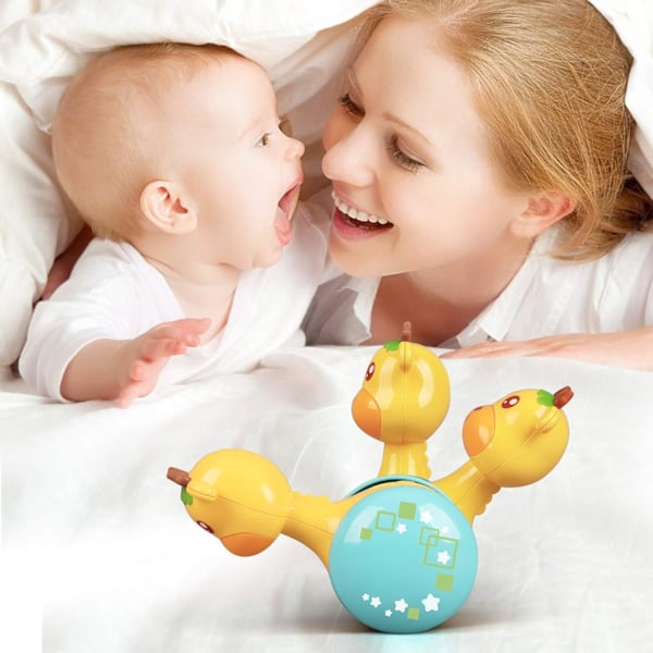 Babyleker - Giraff med musikk og LED-lys, Baby Krabbel leke{F2}