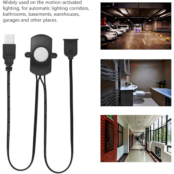 Mini PIR bevægelsessensor tilstedeværelsesdetektor til DIY LED-belysning PIR infrarød bevægelsessensor med USB-interface