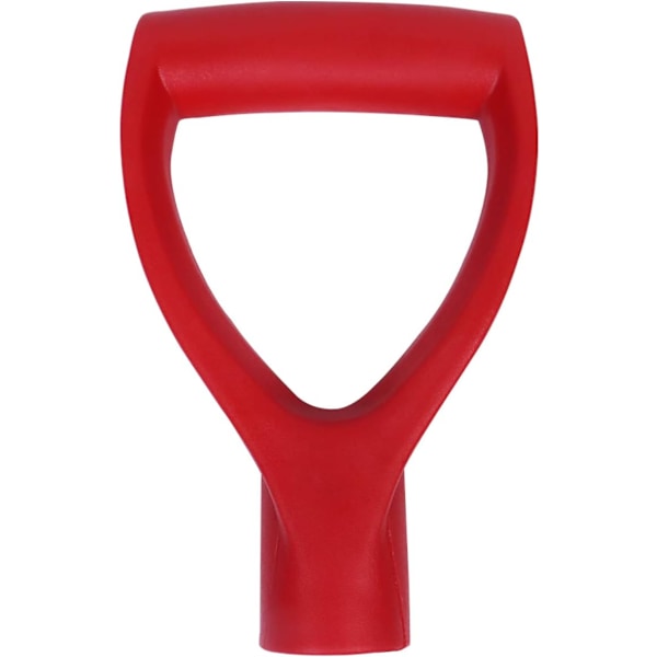 D-formet spadehåndtak, plast hagespadehåndtak erstatning spadehåndtak, 34 mm indre diameter spade gaffel spade hageredskaper rød