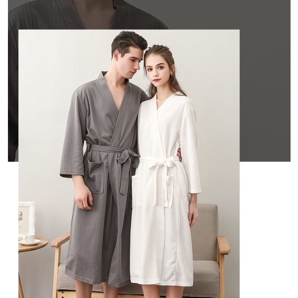 TG Badekåpe Dame Tynn Par Pyjamas Dame Trekvart Erme