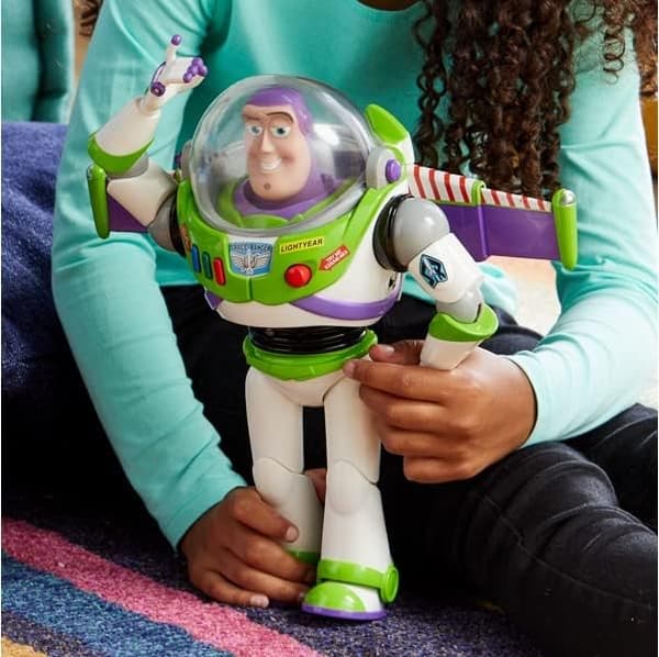 Disney Buzz Lightyear Lyd Actionfigur fra Toy Story, Interaktivt Legetøj til Børn