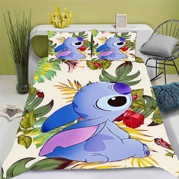 Wish Stitch 3D Digitalt Trykt Tre-delt Sengesæt 4{F2} 4 150*200