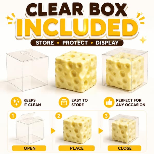 Krämig Smör Squishy Pinne ASMR Långsamt Stigande Pärlad Kläm Skrivbordsdekoration Present för Vuxna (Ost) Cheese