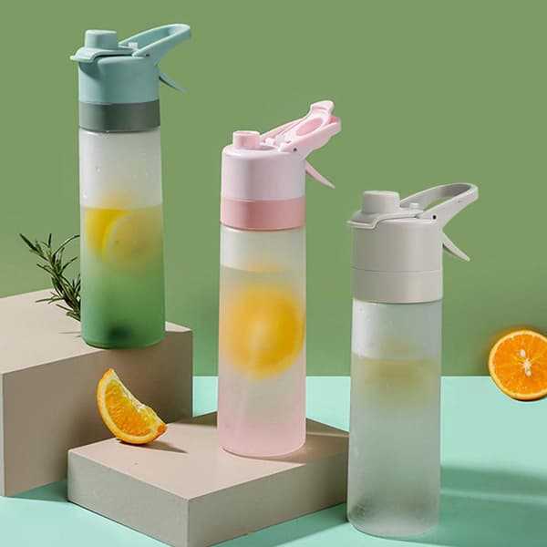 650ml Vattenflaska med Spray för Barn Flickor Stor Kapacitet{f2} grey 650ml
