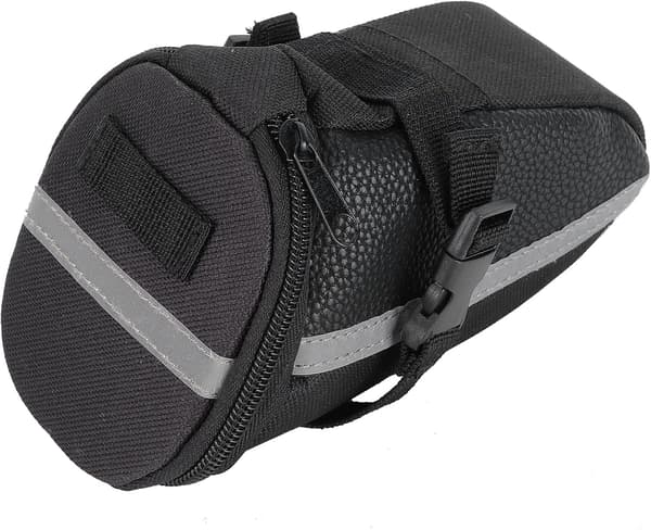 Rammepose - Sadelpose - Cykelsadelpose - 1,2L Cykelsadelpose - Polyester sadelpose med refleksstriber - Cykelsadelpose - Sikker og bekve...