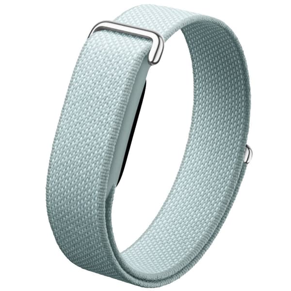 Google Fitbit Nylon borrelåsbånd Mist Gray