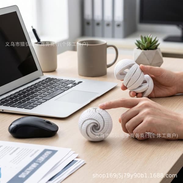 Baseball Fidget Ball Legetøj 3D Printet Skrivebord Stressaflastning Spinner Sensorisk Fidget Legetøj Baseball