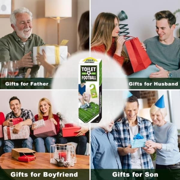 Toalettfotbollsgolf - Roligt badrumsspel för män 5pcs combination pack