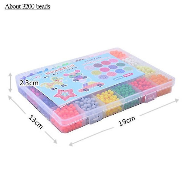 Kids Aquabeads Water Sticky Beads 24 Separate Color Packing Diy Set