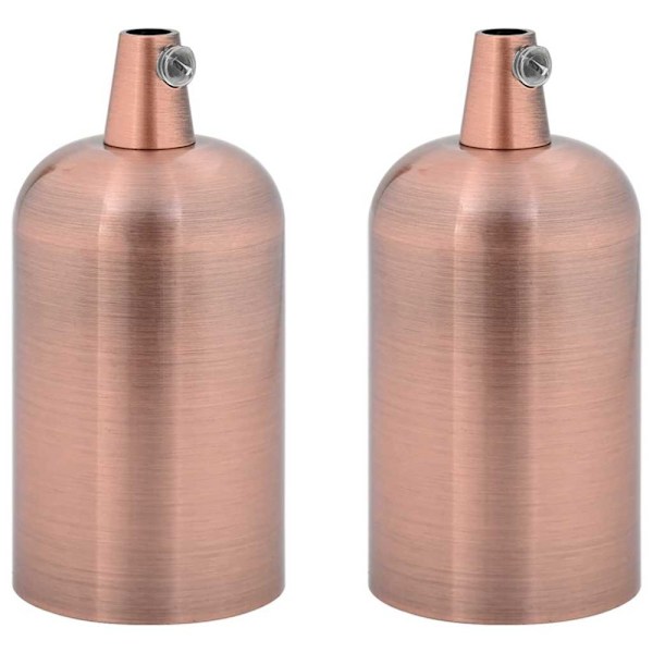 Lampeholder 2 stk. Rød Bronze E27(F2) 500