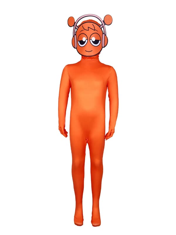 Halloween-scenframträdande-kroppsstrumpa - Sprunki Incredibox Cosplay-kostym YELLOW 120