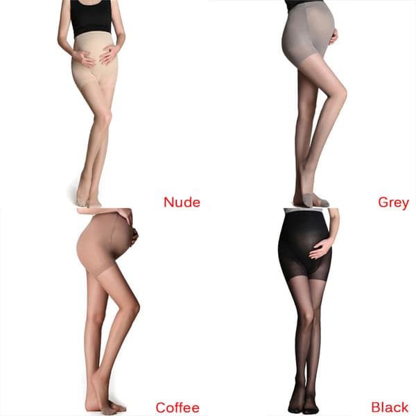 Graviditetstights Sexiga Gravida Kvinnor Elastiska Tights{F2} Black