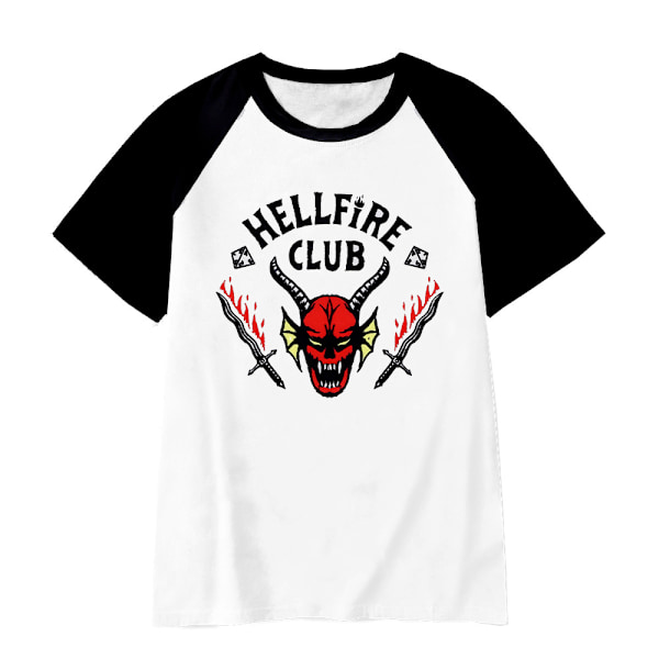 Stranger Things Kausi 4 T-paita Lapset Hellfire Club T-paita Yläosa B 150cm